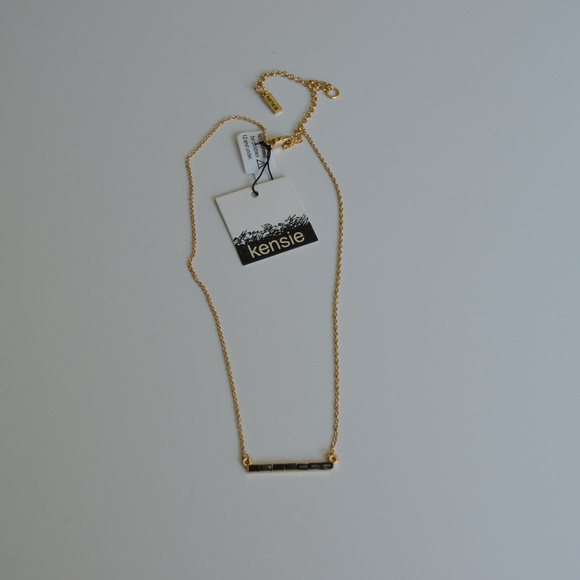 KENSIE Stone Bar Necklace - Picture 6 of 6